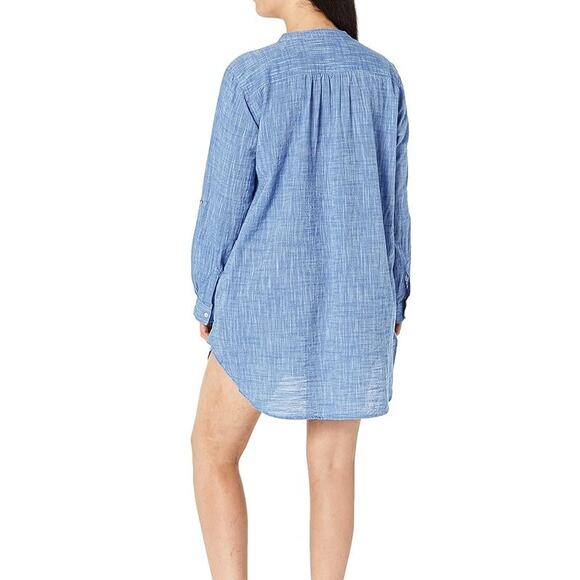 Seafolly Women's Basics Boyfriend Beach Cotton Shirt Cover Up Size Small - Picture 2 of 12